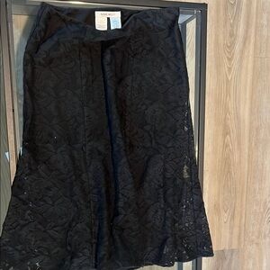 Nine West Black Lace Skirt